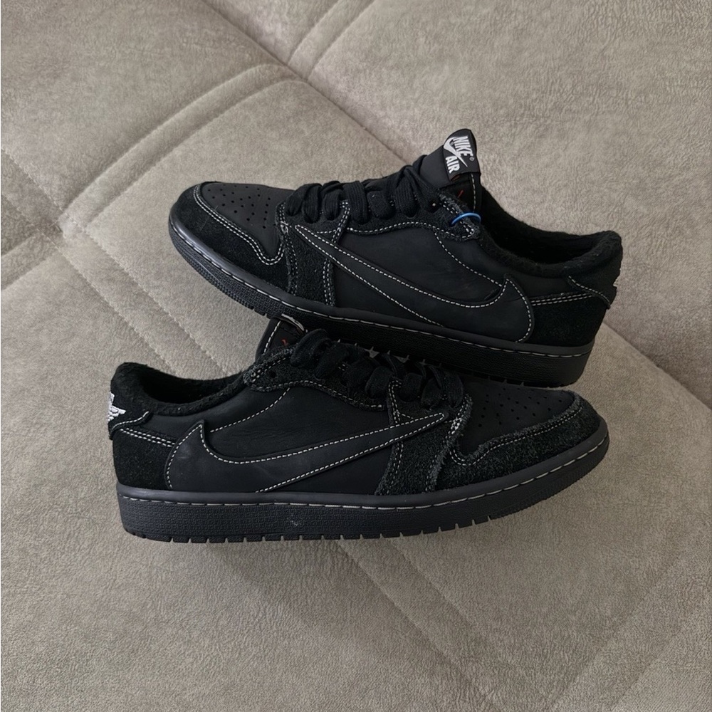 DS New Nike Air Jordan 1 Retro Low OG SP Travis Scott Black Phantom Size - Picture 2 of 9